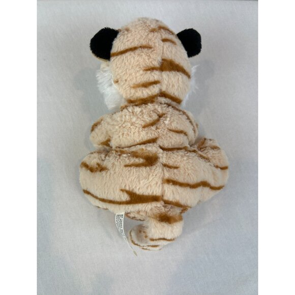 Ms. Teddy Bear Tiger Plush Toy Striped Beige/Brown Stuffed Animal Small 7" - Picture 6 of 10